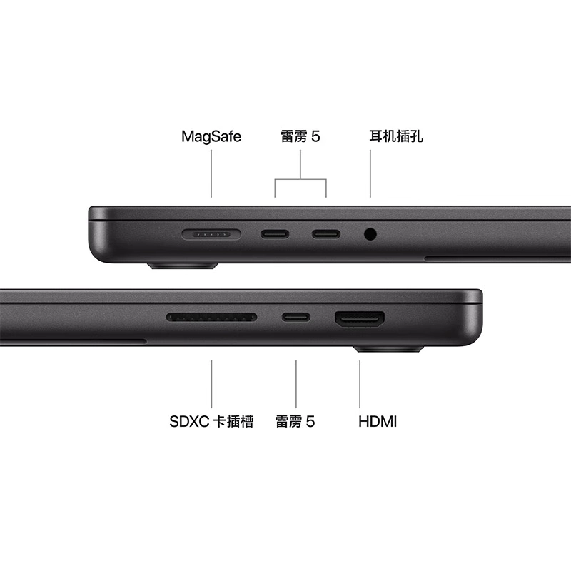 Apple/苹果 MacBook Pro 16英寸 M4Pro 14+20核 深空黑色 512GB 固态硬盘