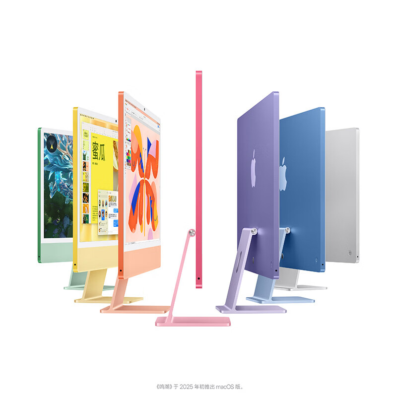 Apple/苹果AI电脑/iMac 24英寸蓝色4.5K屏 M4(8+8核) 16G 256G一体式电脑 MWUF3CH/A