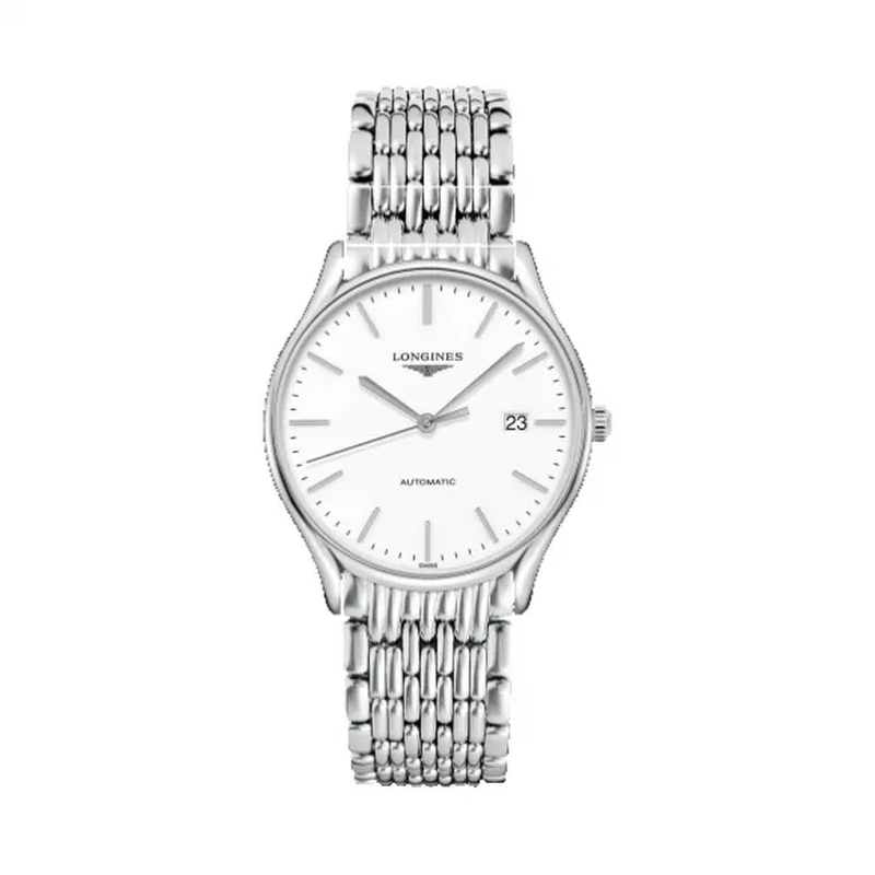 浪琴（LONGINES）律雅系列自动机械精钢男表 L4.960.4.12.6